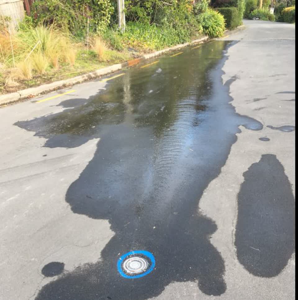 The photograph attached to this wastewater/stormwater report