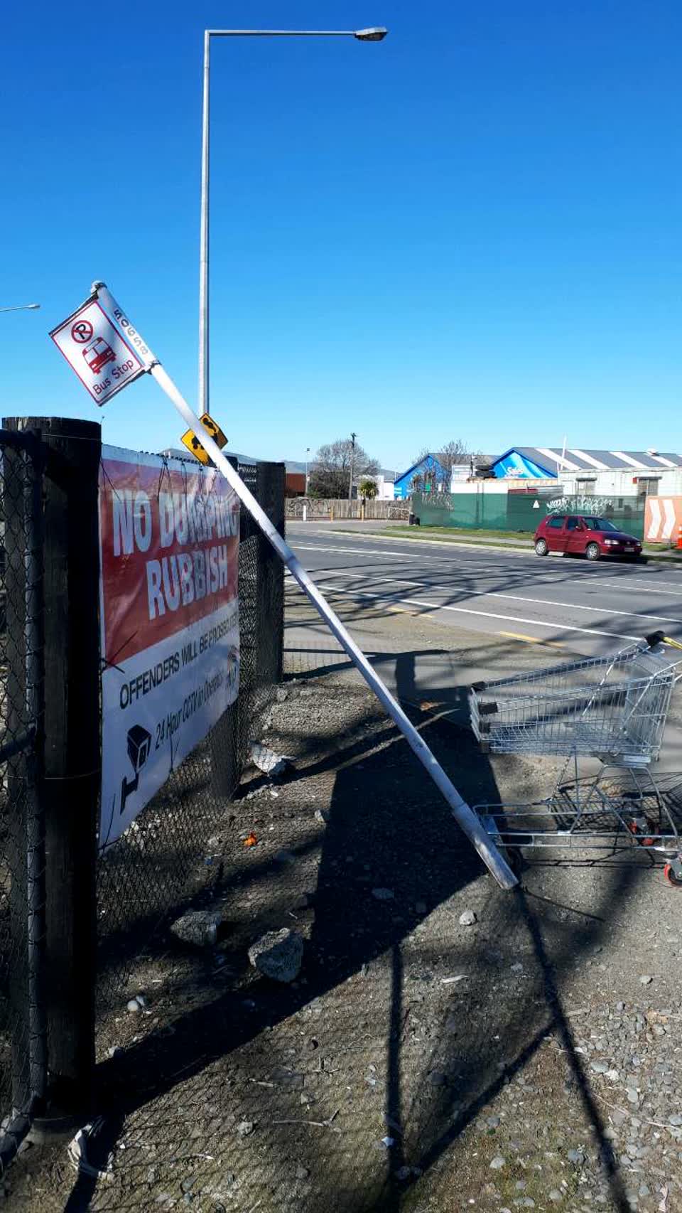 The photograph attached to this roading/streets report