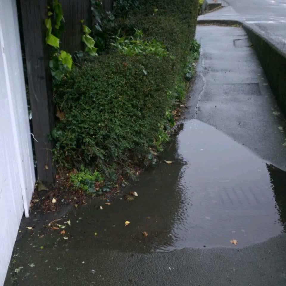 The photograph attached to this flooding report