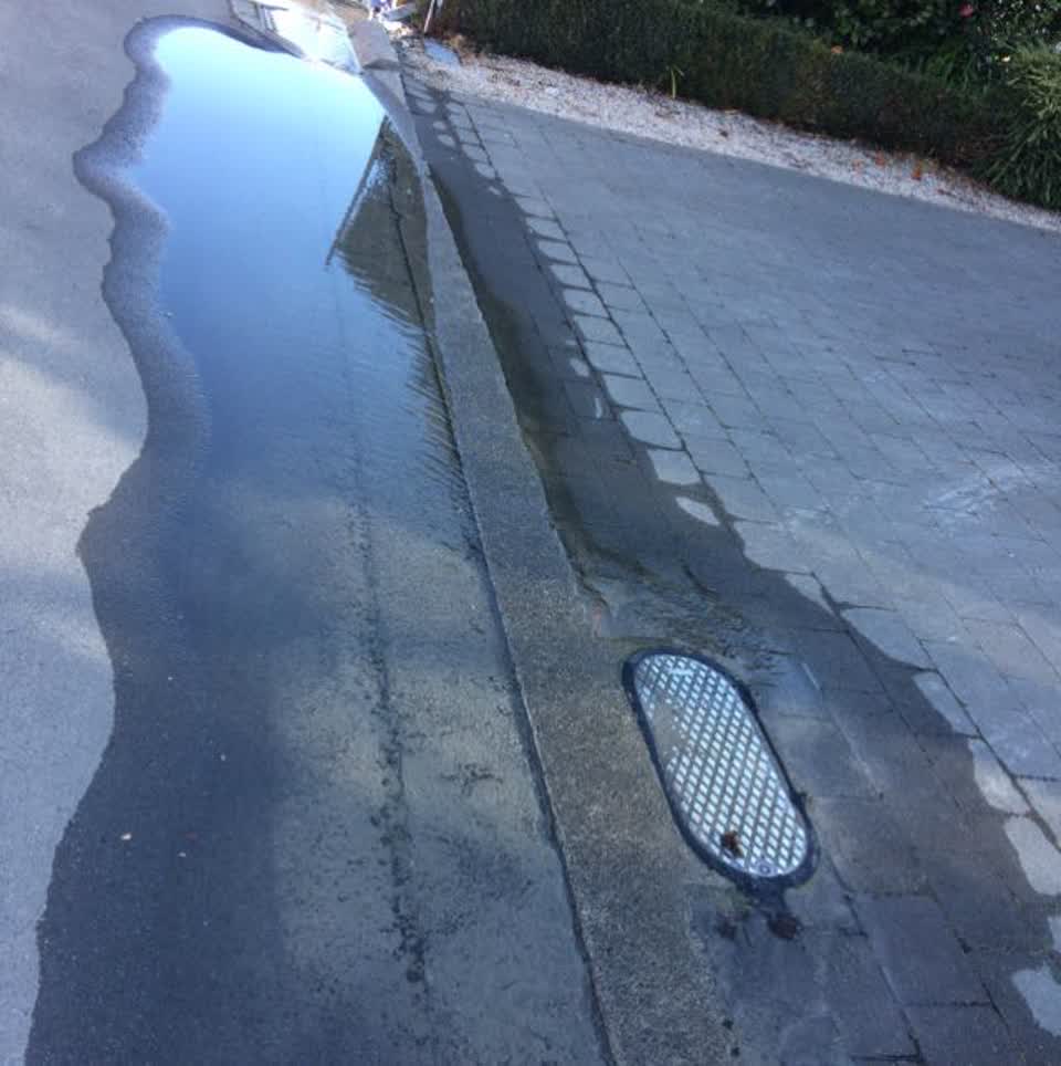 The photograph attached to this water supply report