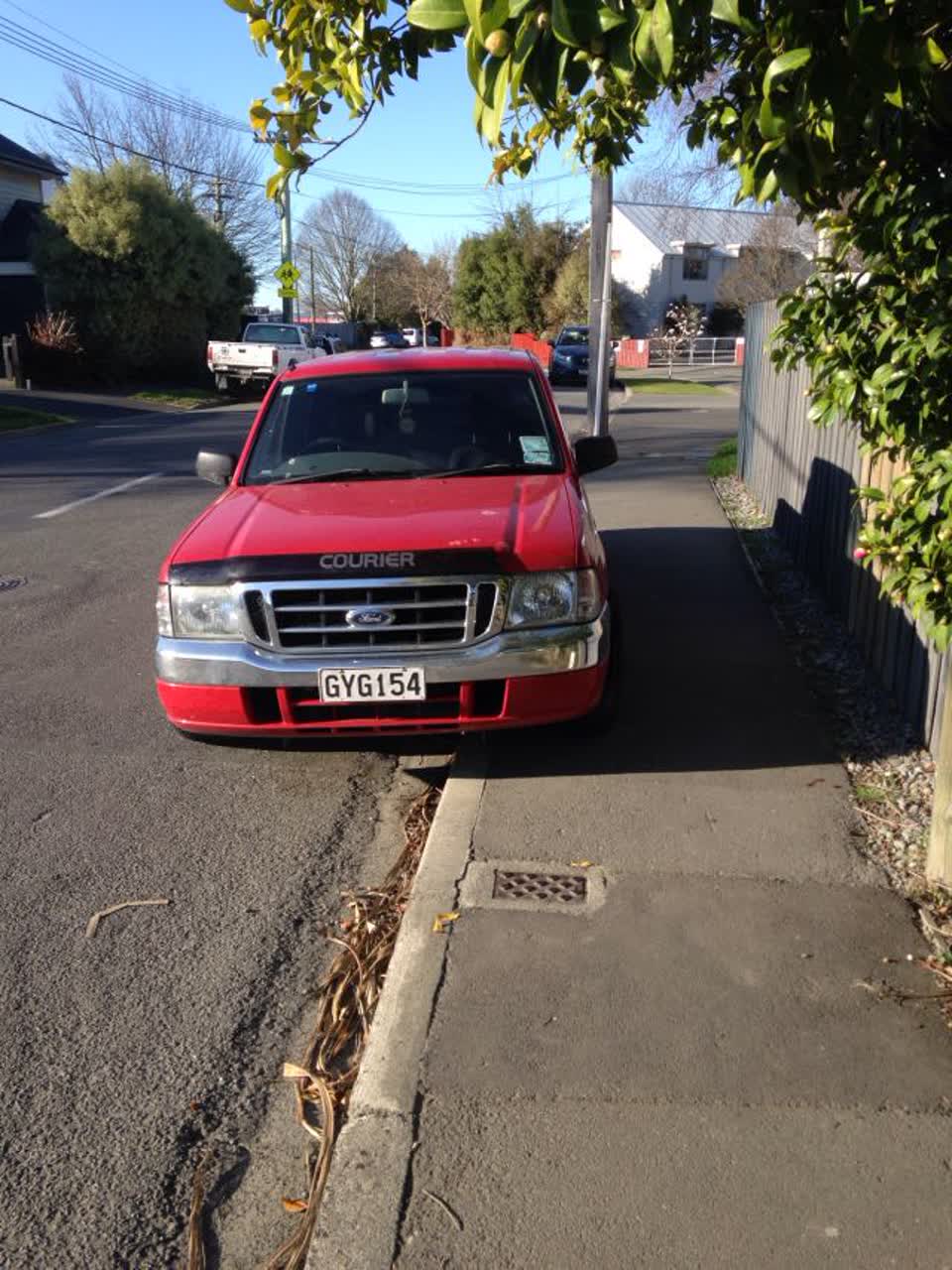 The photograph attached to this roading/streets report