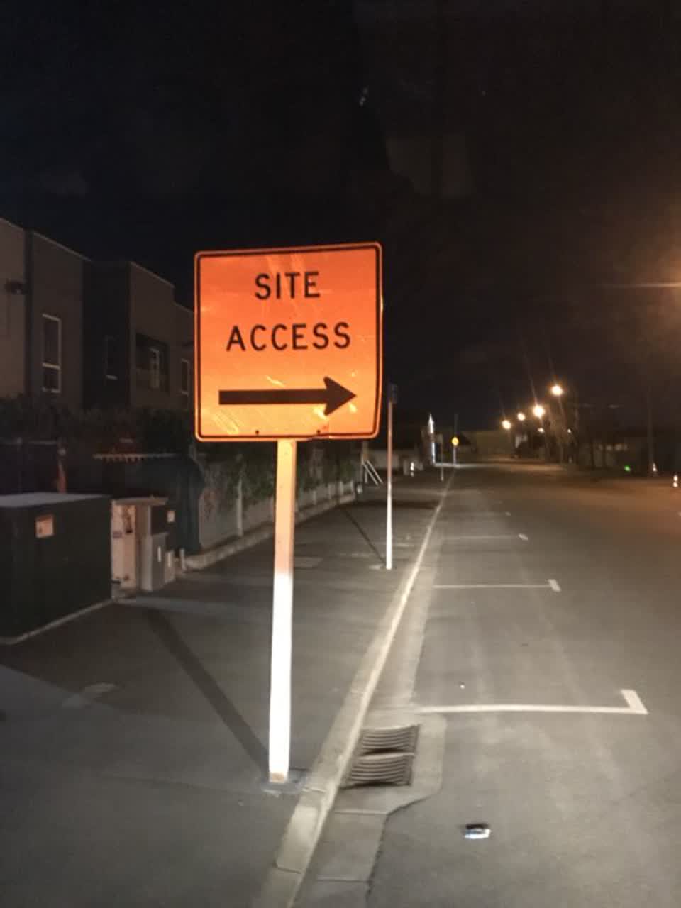 The photograph attached to this roading/streets report