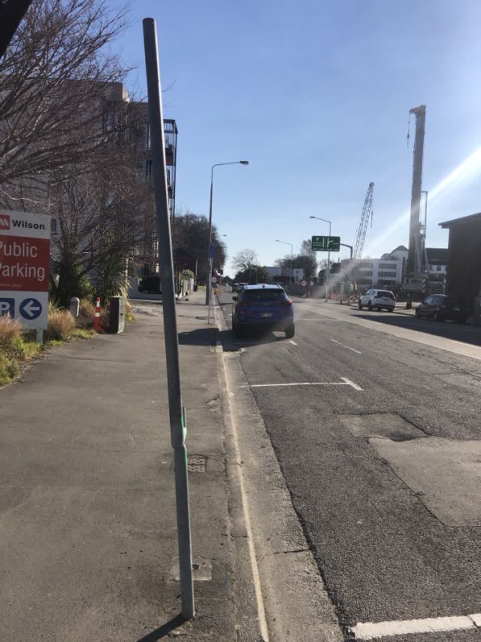 The photograph attached to this roading/streets report