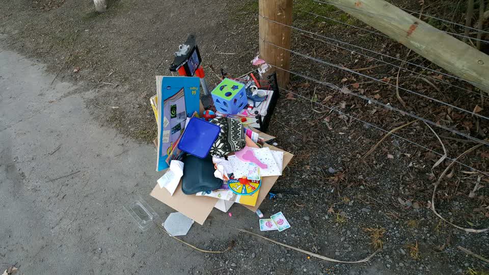 The photograph attached to this rubbish/recycling report