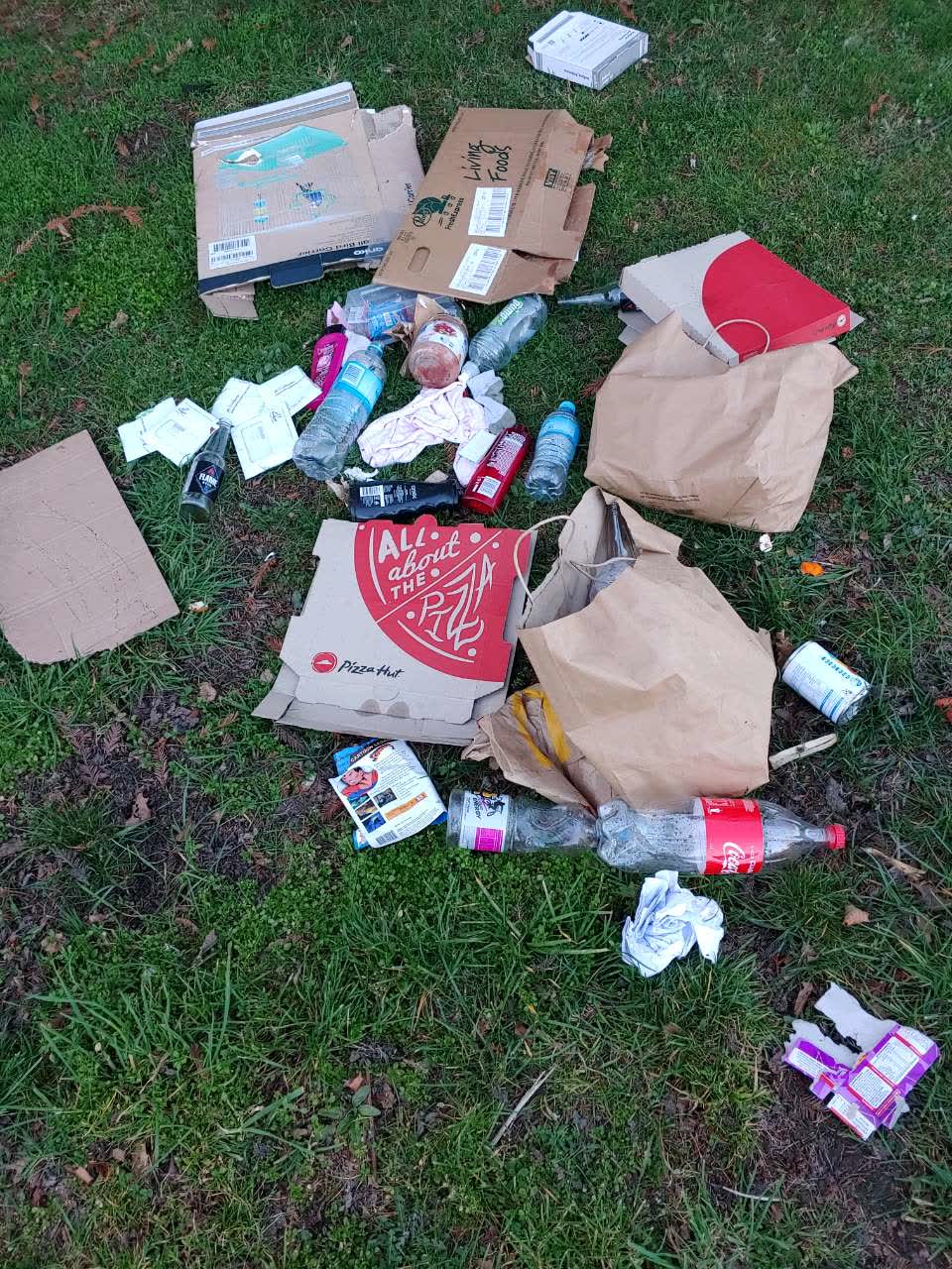The photograph attached to this rubbish/recycling report