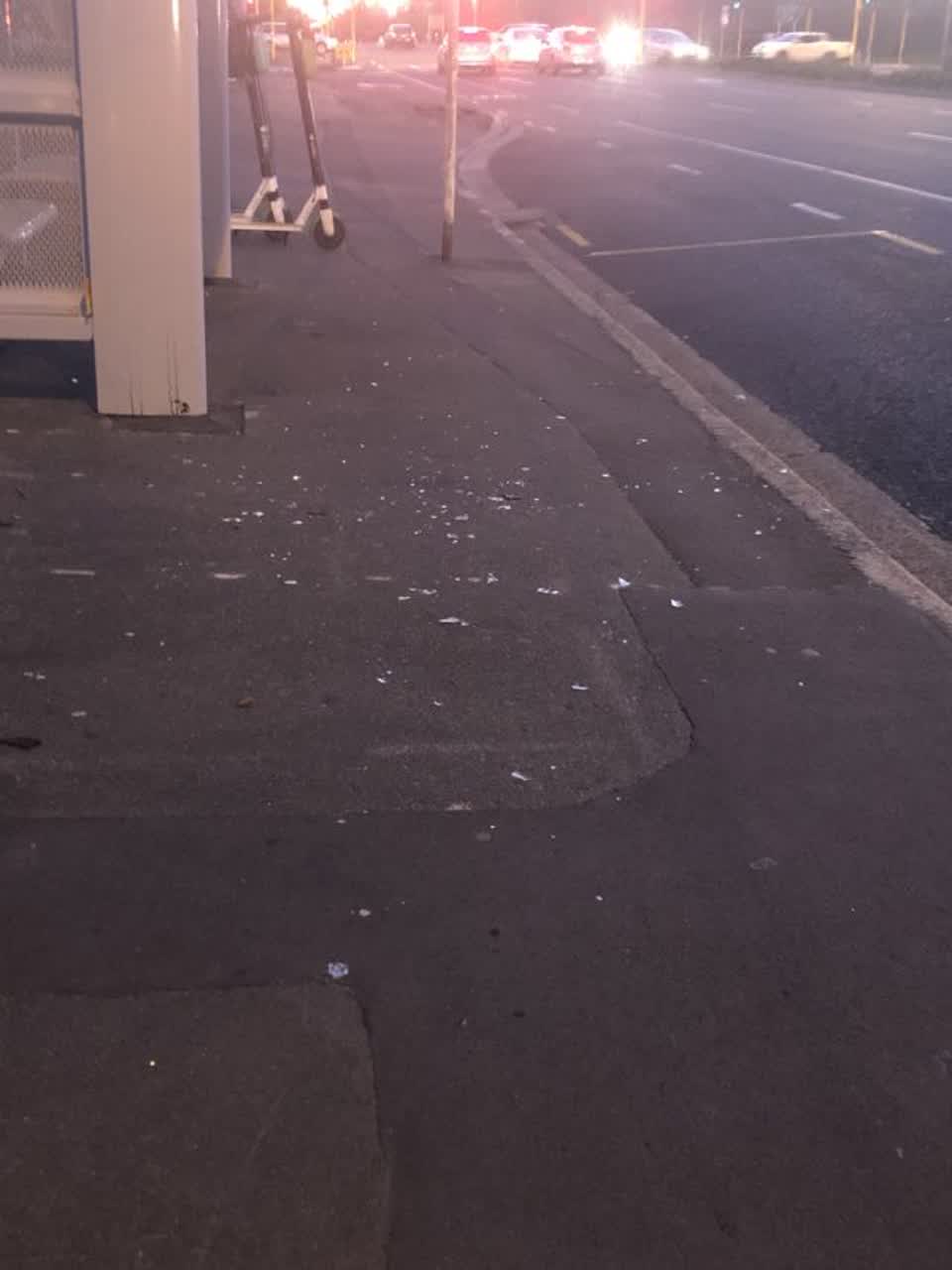 The photograph attached to this roading/streets report