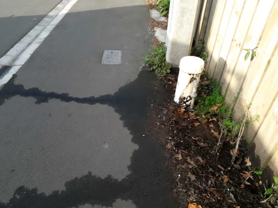 The photograph attached to this flooding report