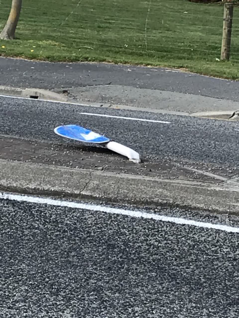 The photograph attached to this roading/streets report