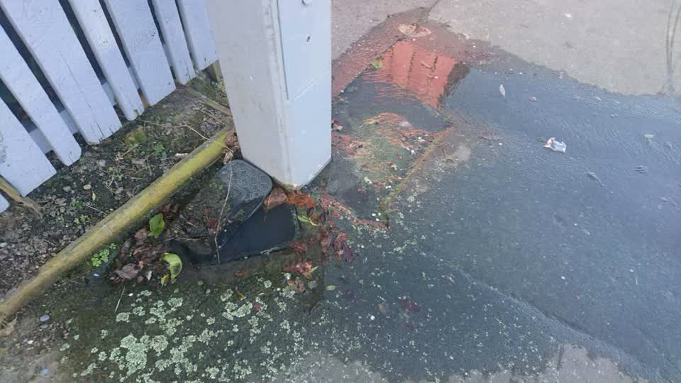 The photograph attached to this water supply report