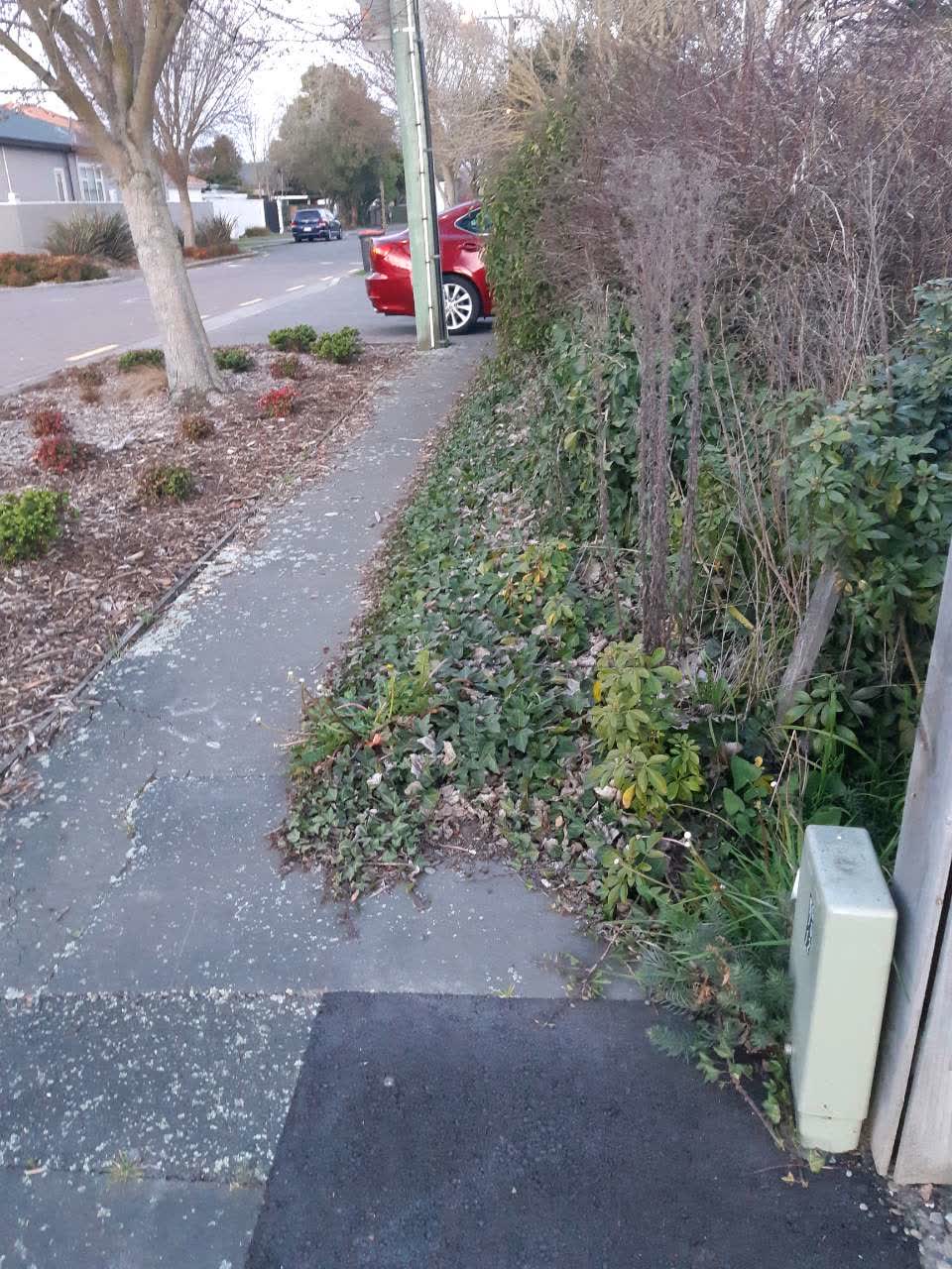 The photograph attached to this roading/streets report
