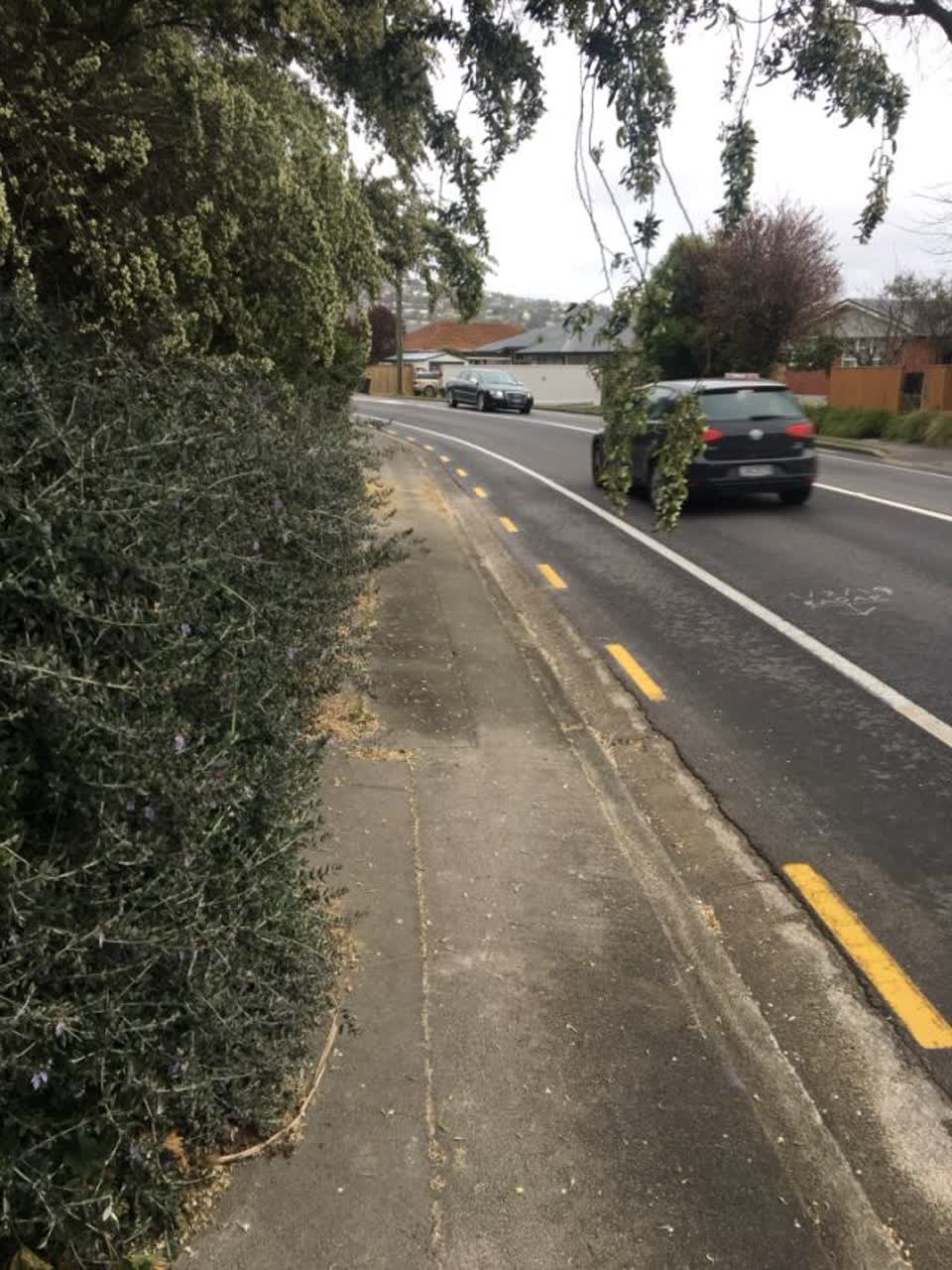 The photograph attached to this roading/streets report
