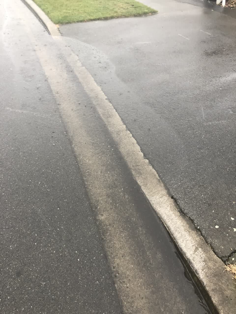 The photograph attached to this flooding report