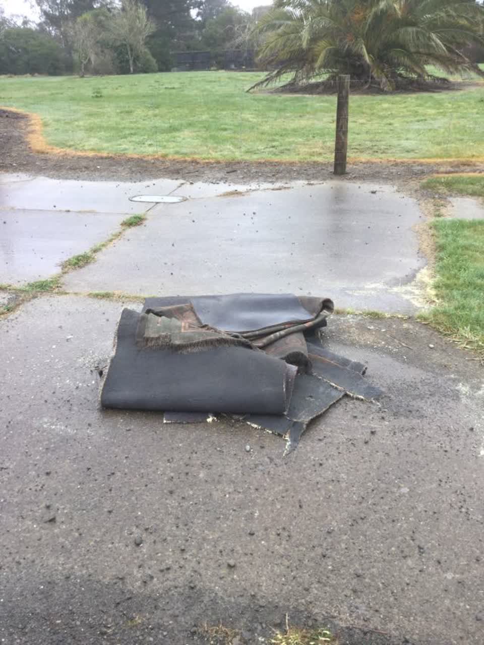 The photograph attached to this rubbish/recycling report