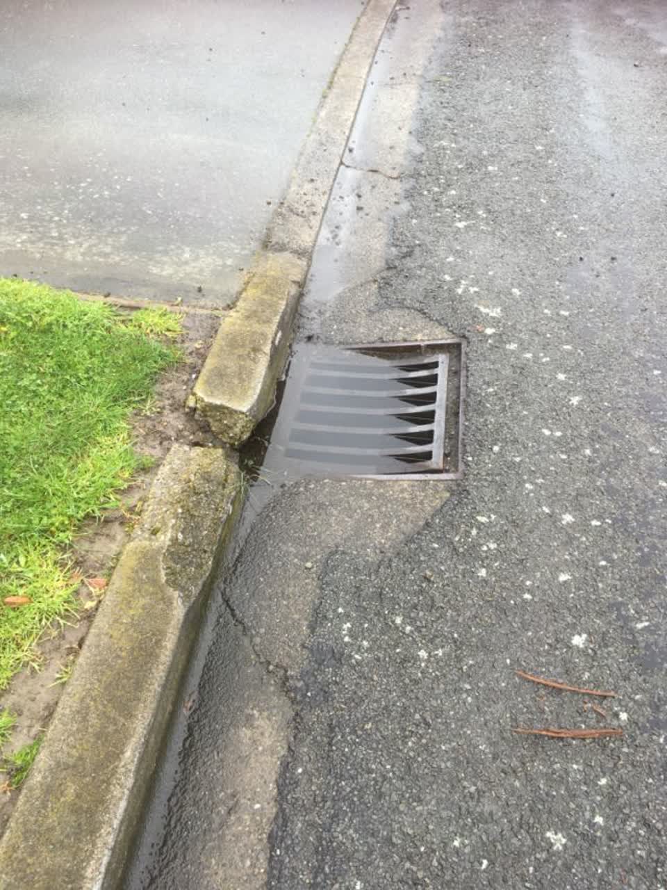 The photograph attached to this wastewater/stormwater report