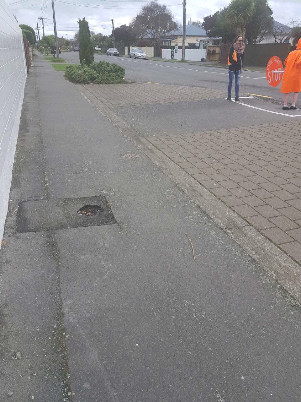 The photograph attached to this roading/streets report