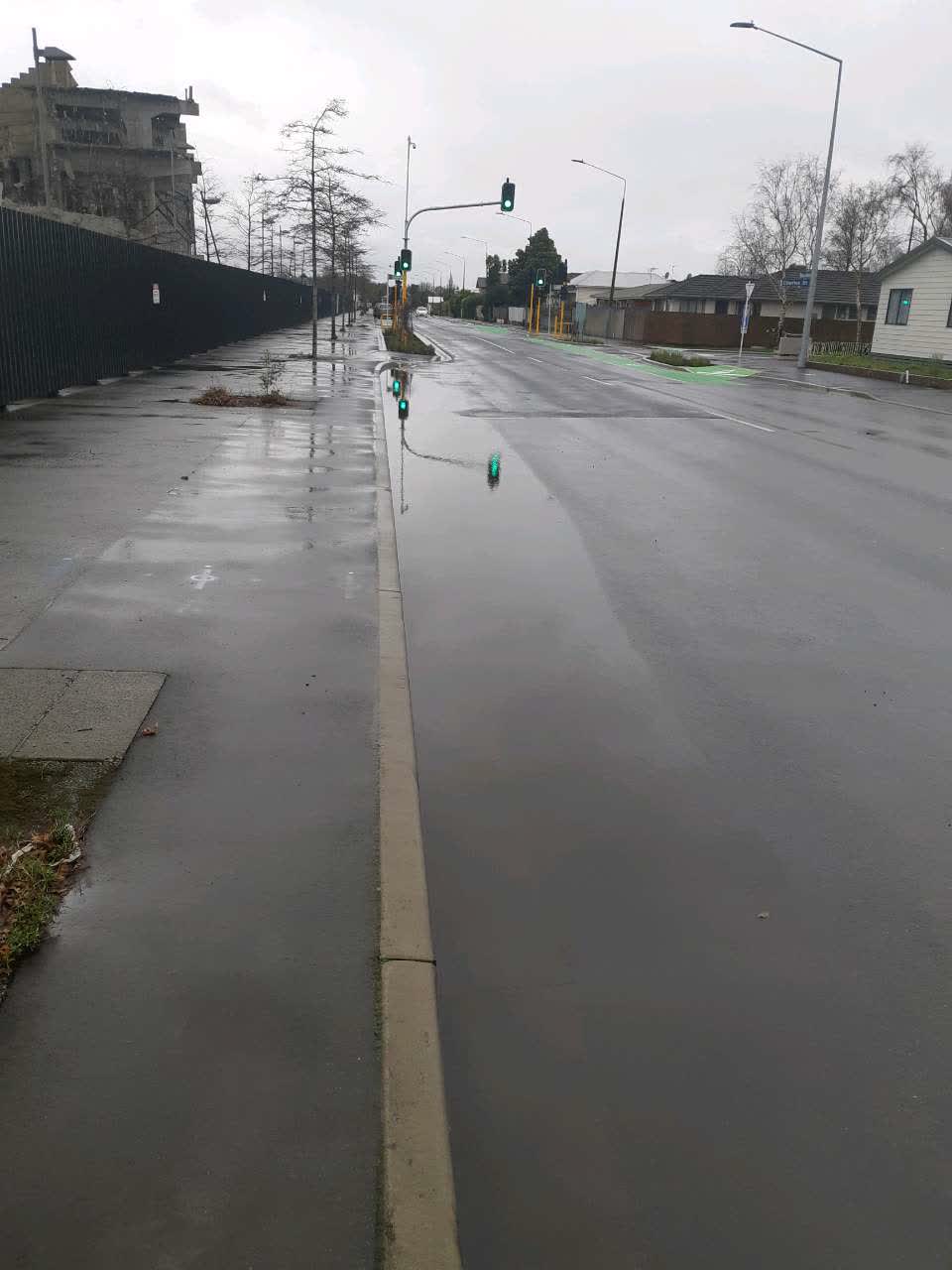 The photograph attached to this roading/streets report