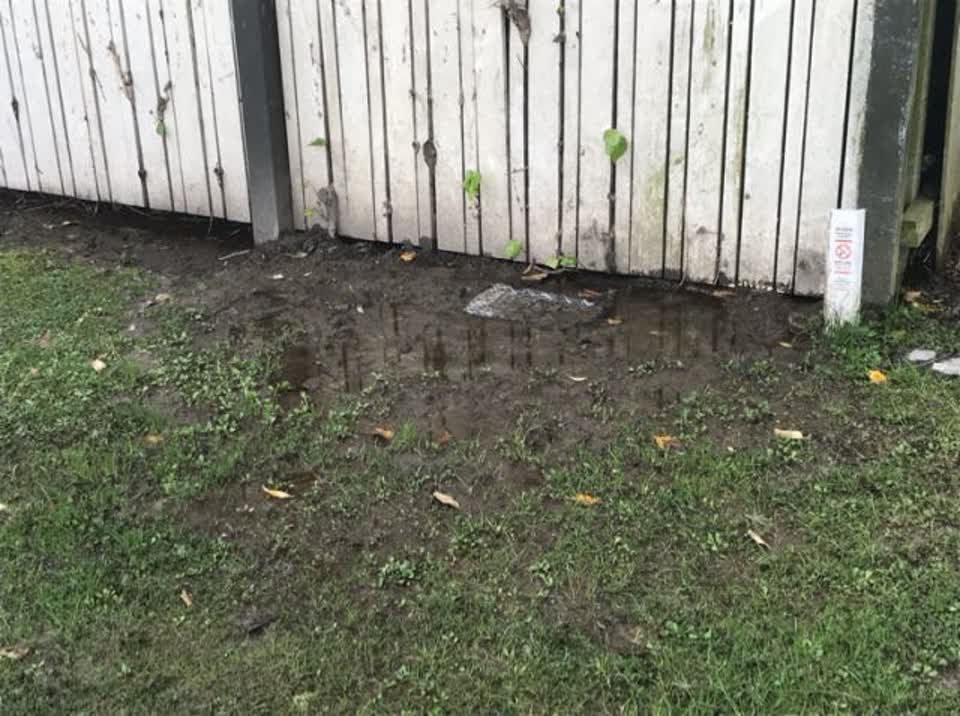 The photograph attached to this water supply report