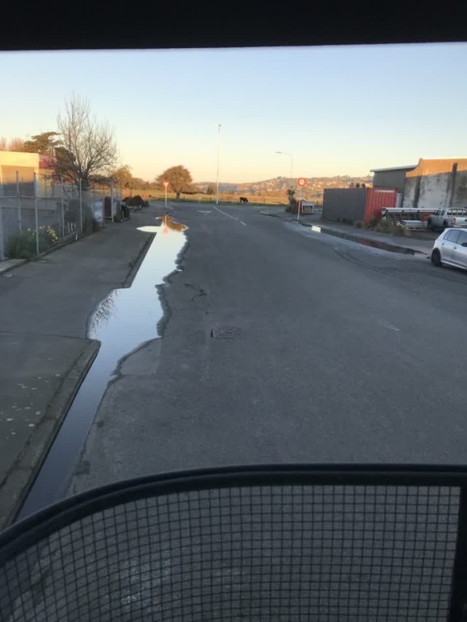 The photograph attached to this flooding report