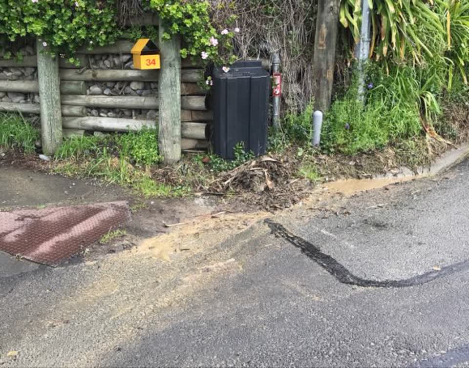 The photograph attached to this wastewater/stormwater report