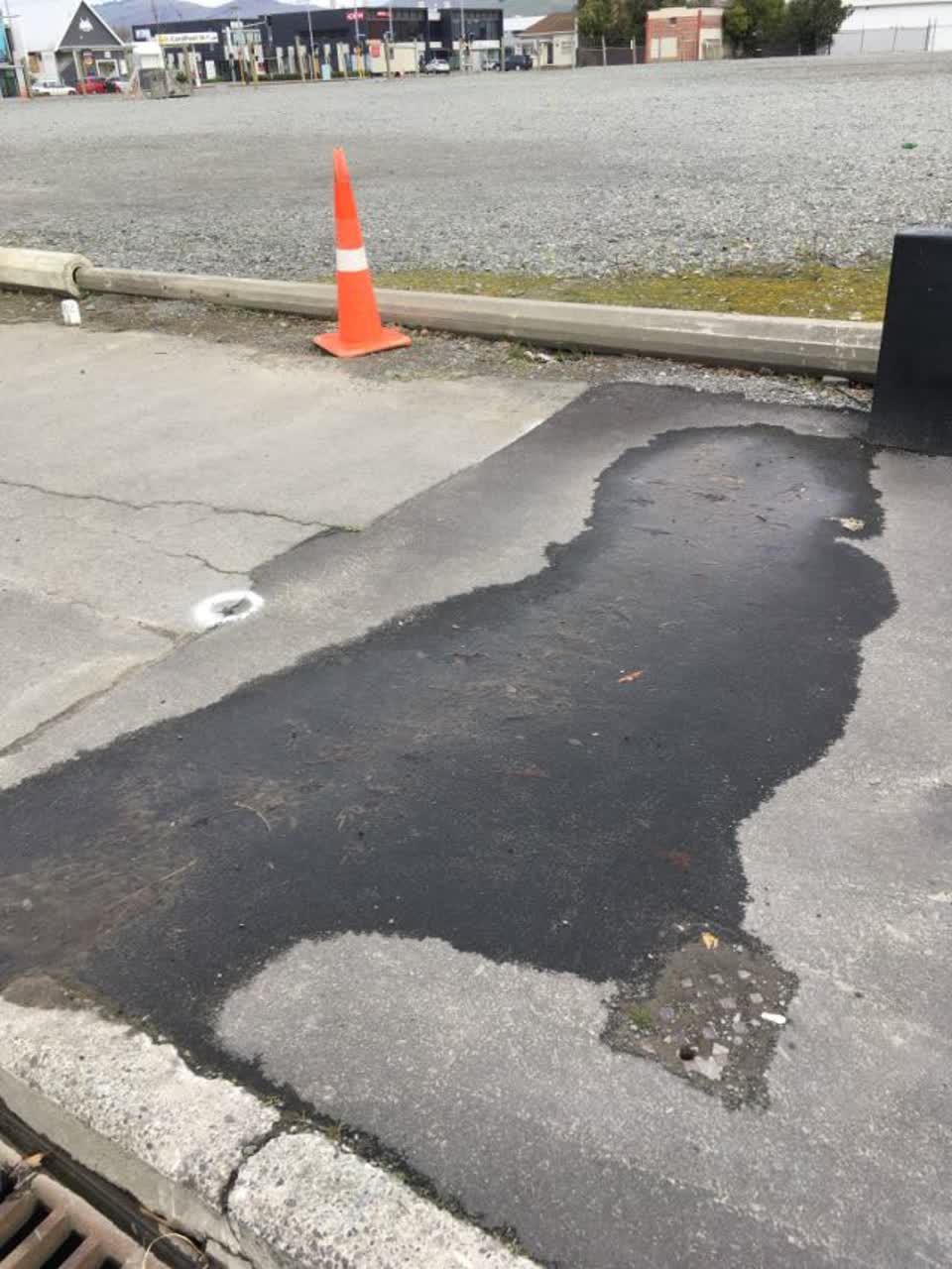The photograph attached to this roading/streets report