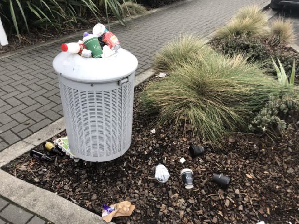 The photograph attached to this rubbish/recycling report