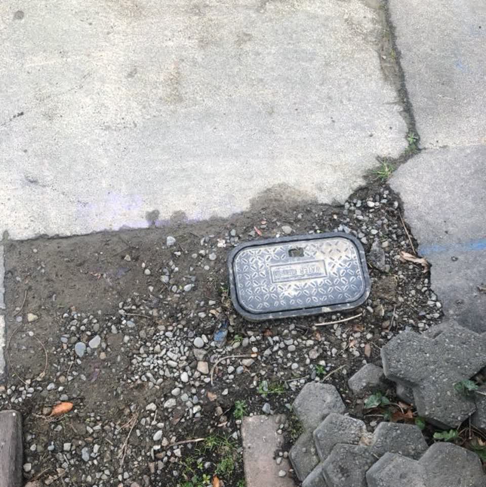 The photograph attached to this roading/streets report