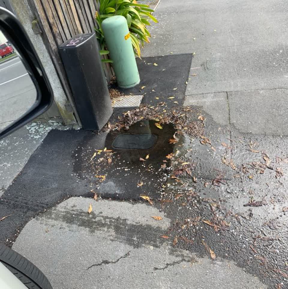 The photograph attached to this roading/streets report