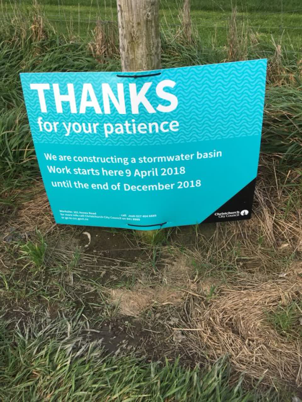 The photograph attached to this roading/streets report