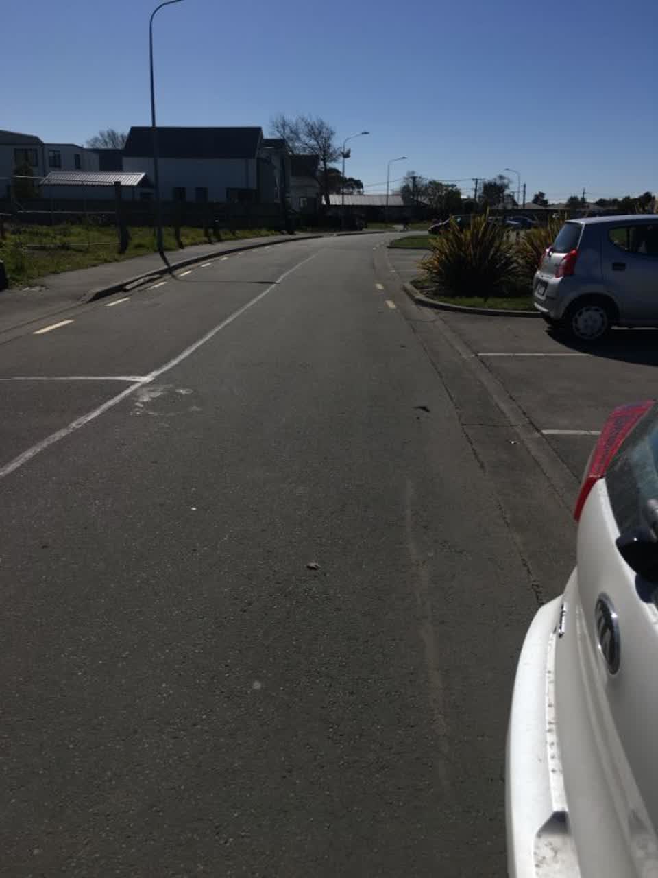 The photograph attached to this roading/streets report