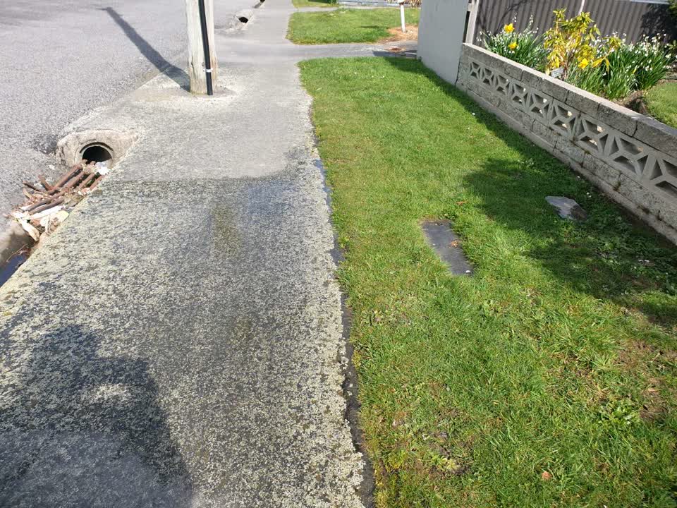 The photograph attached to this flooding report
