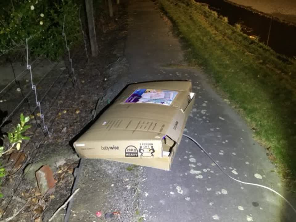 The photograph attached to this rubbish and bins - general report
