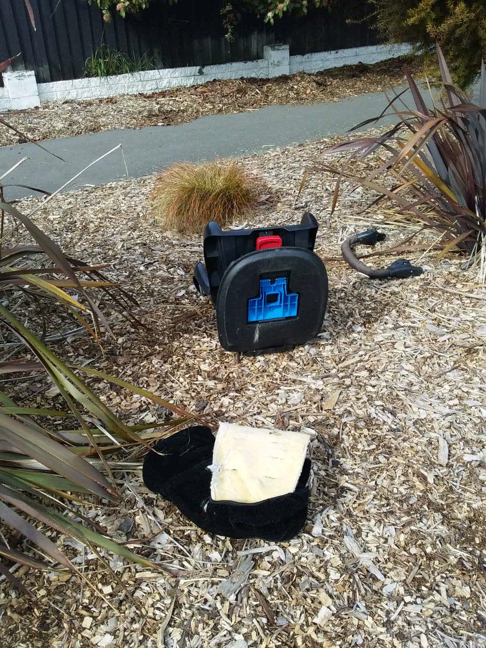 The photograph attached to this rubbish and bins - general report