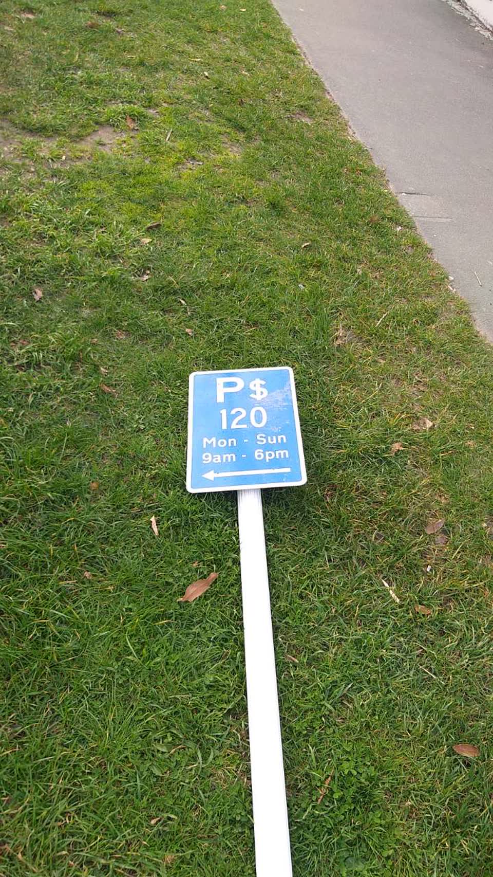 The photograph attached to this roading/streets report