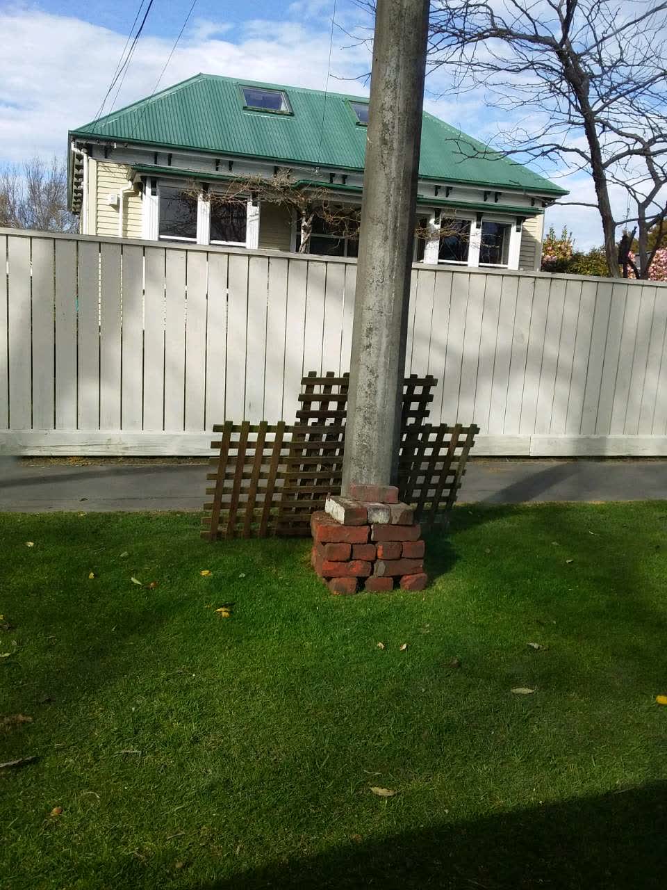 The photograph attached to this rubbish and bins - general report