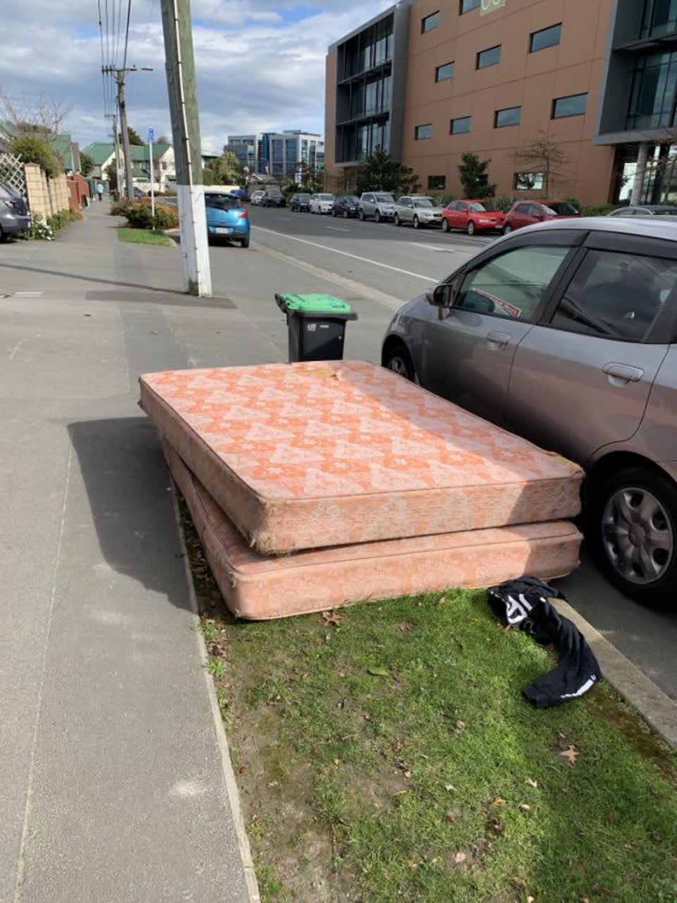 The photograph attached to this rubbish and bins - general report