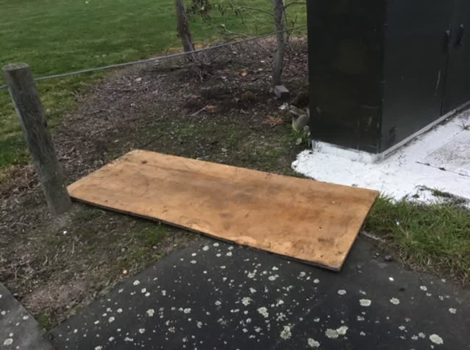 The photograph attached to this rubbish and bins - general report