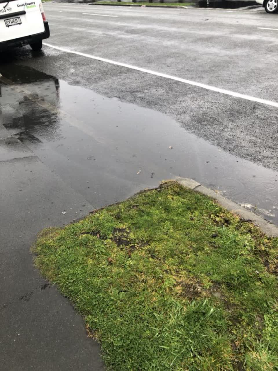 The photograph attached to this flooding report