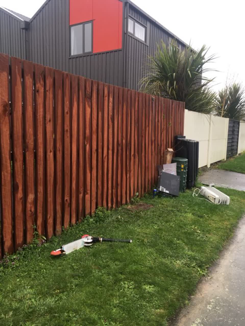 The photograph attached to this rubbish and bins - general report