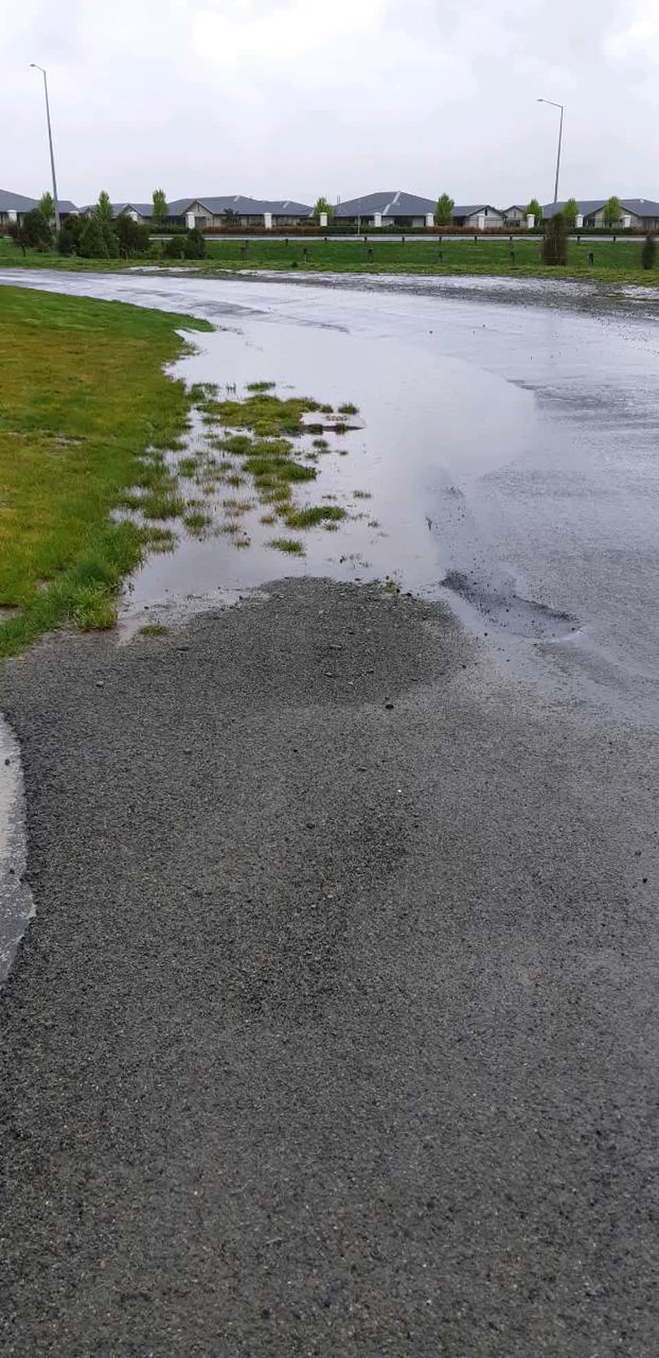 The photograph attached to this flooding report