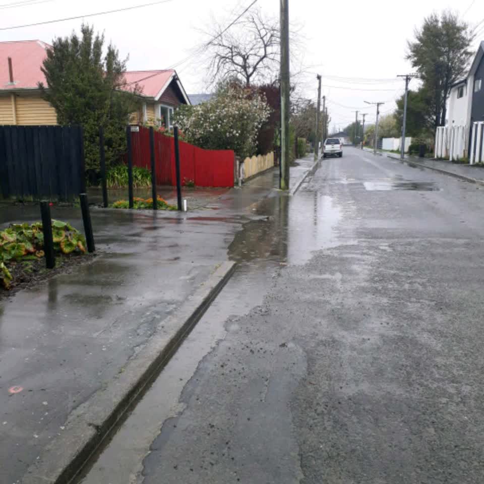 The photograph attached to this flooding report