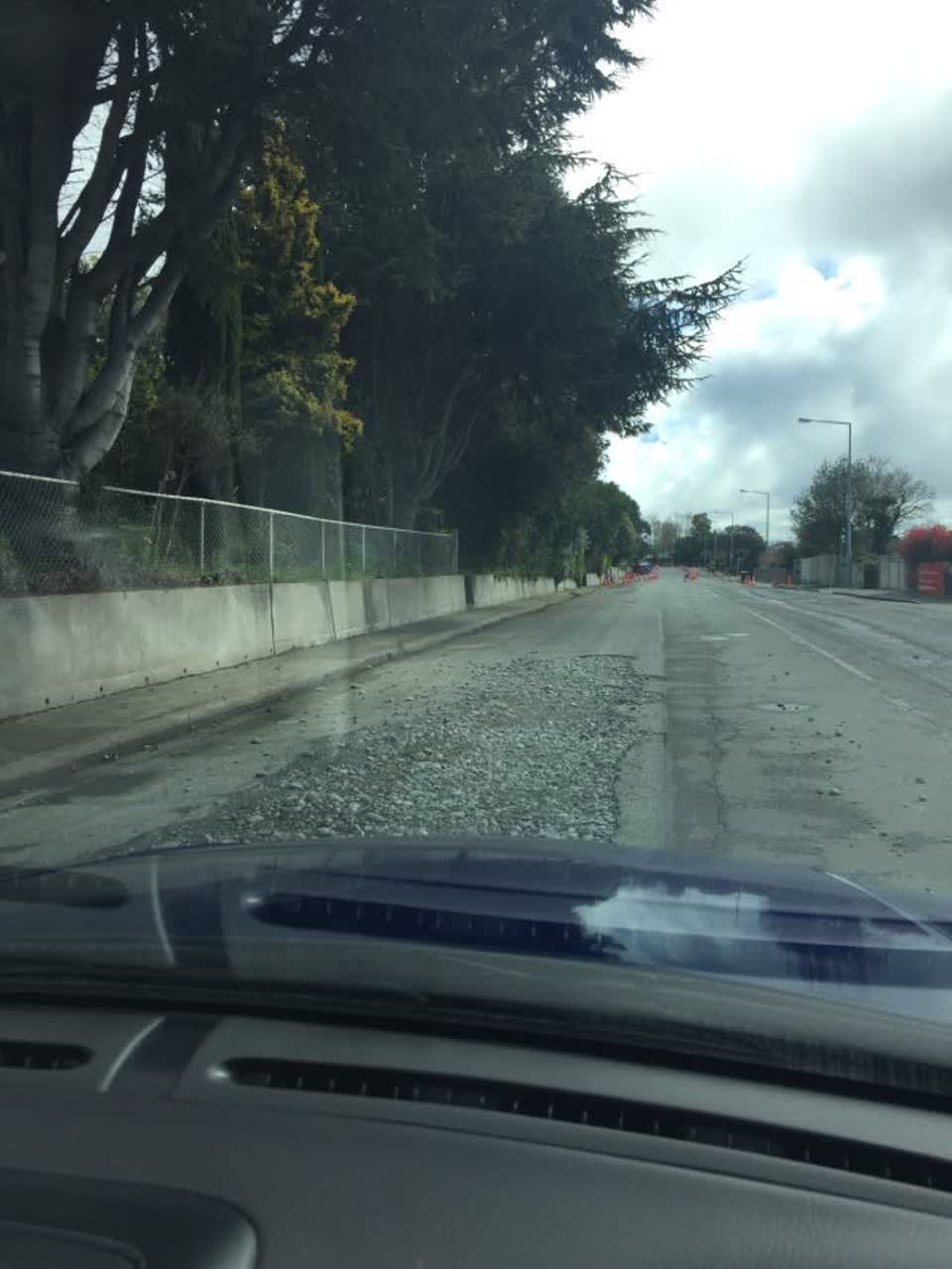 The photograph attached to this roading/streets report