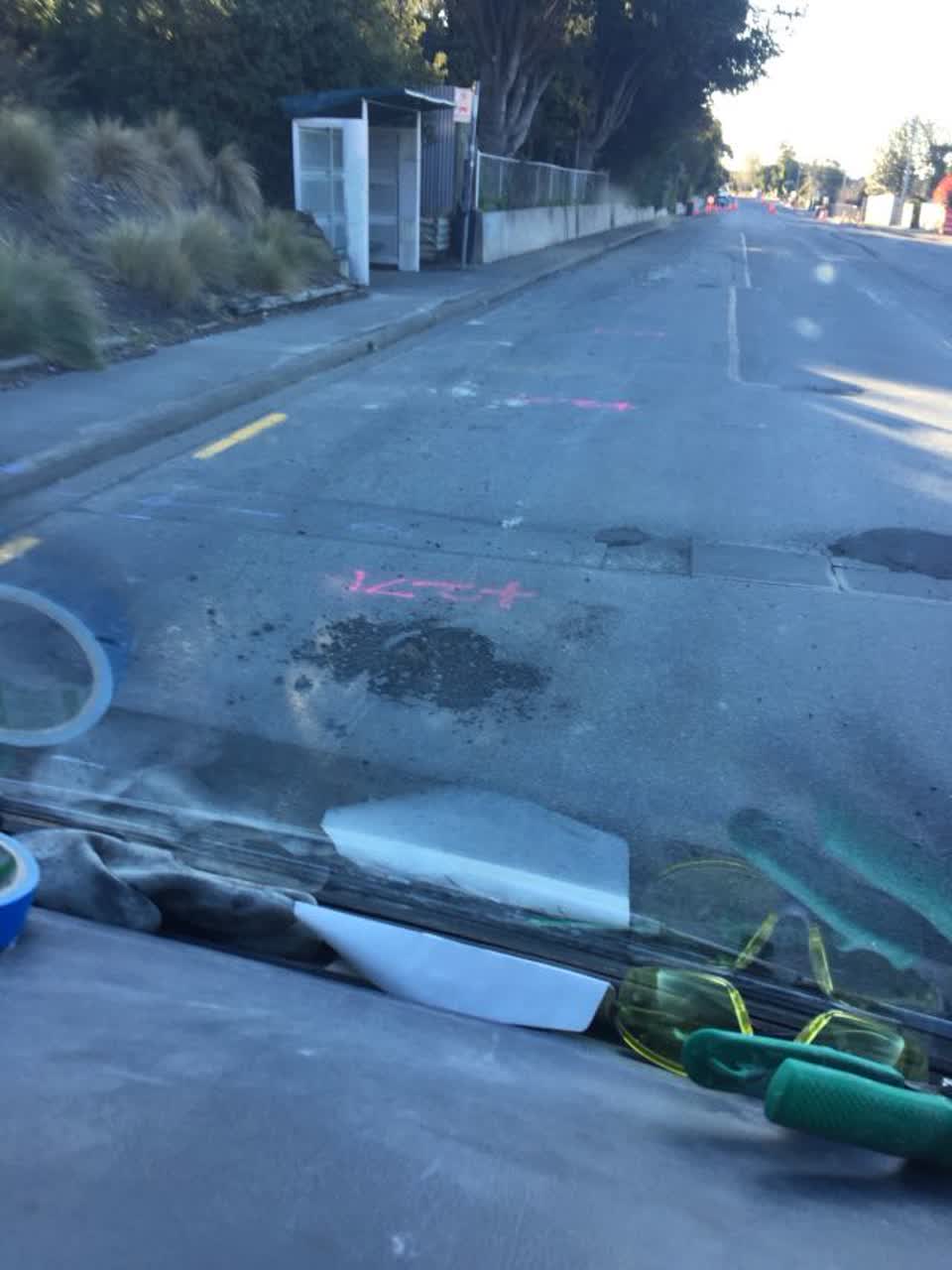 The photograph attached to this roading/streets report