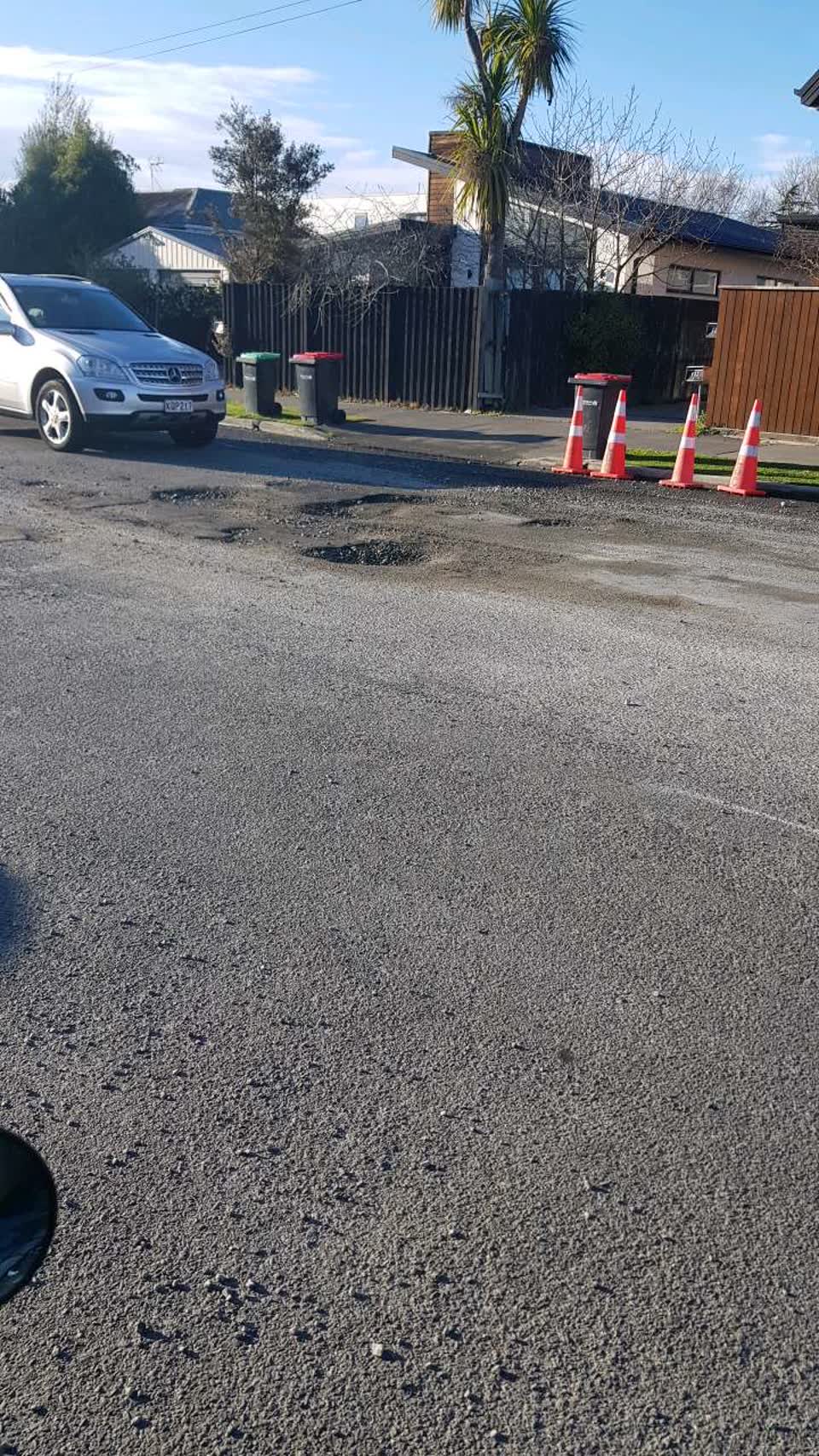 The photograph attached to this roading/streets report