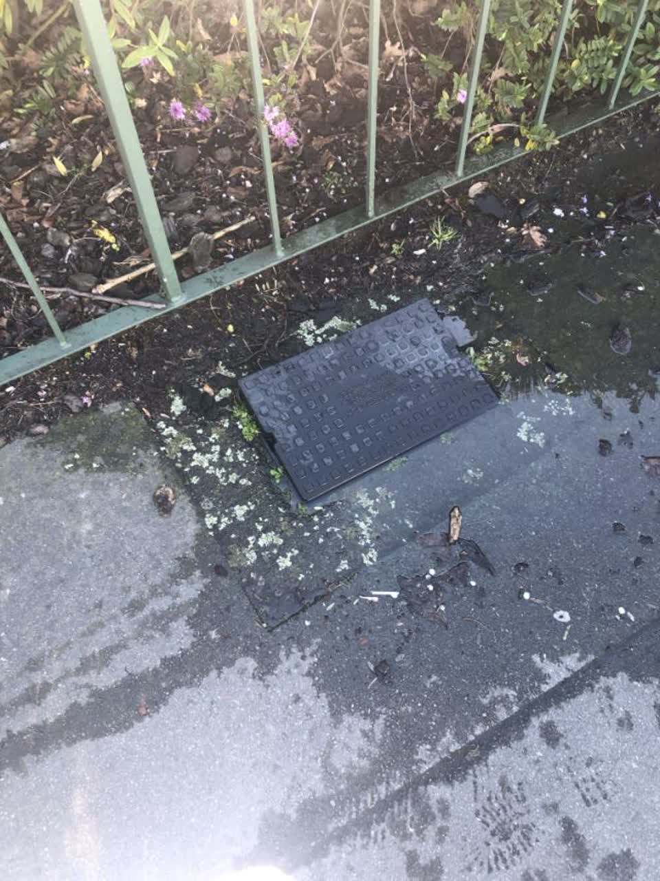 The photograph attached to this flooding report