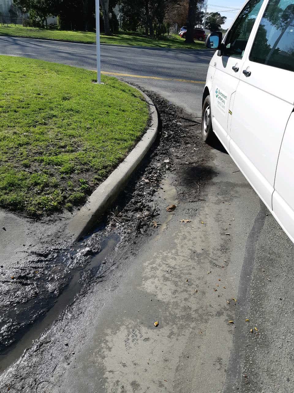The photograph attached to this roading/streets report