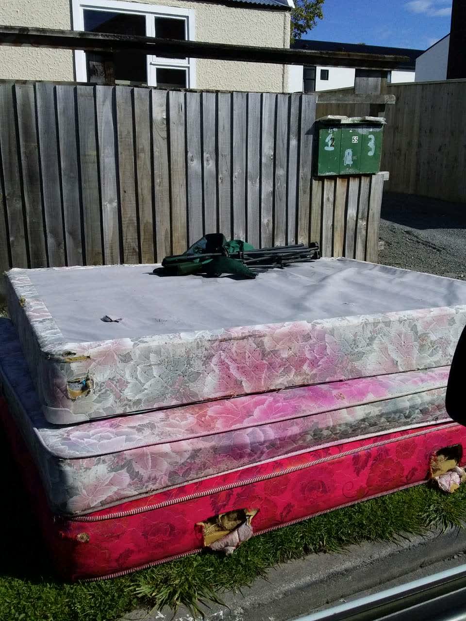 The photograph attached to this rubbish and bins - general report