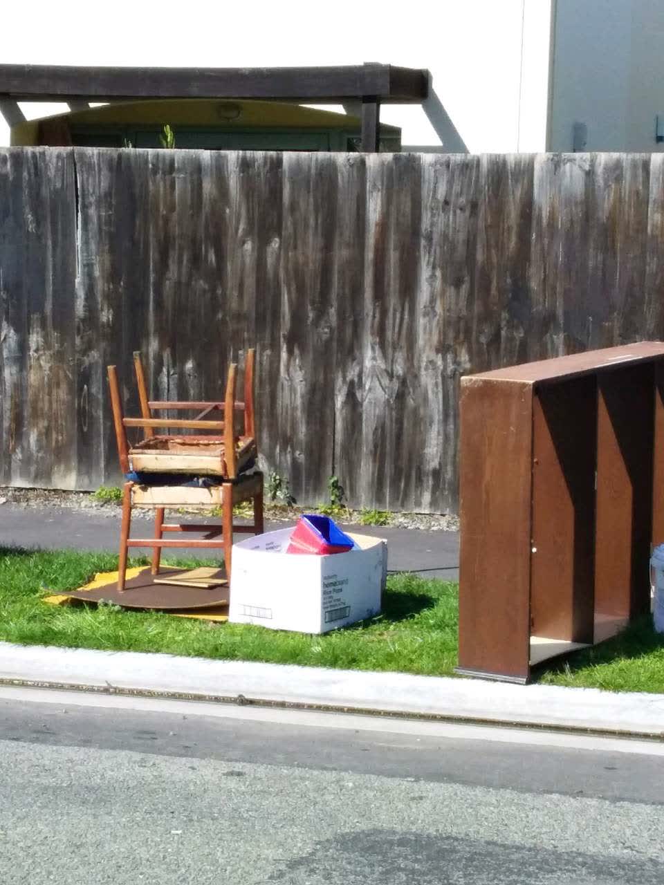 The photograph attached to this rubbish and bins - general report