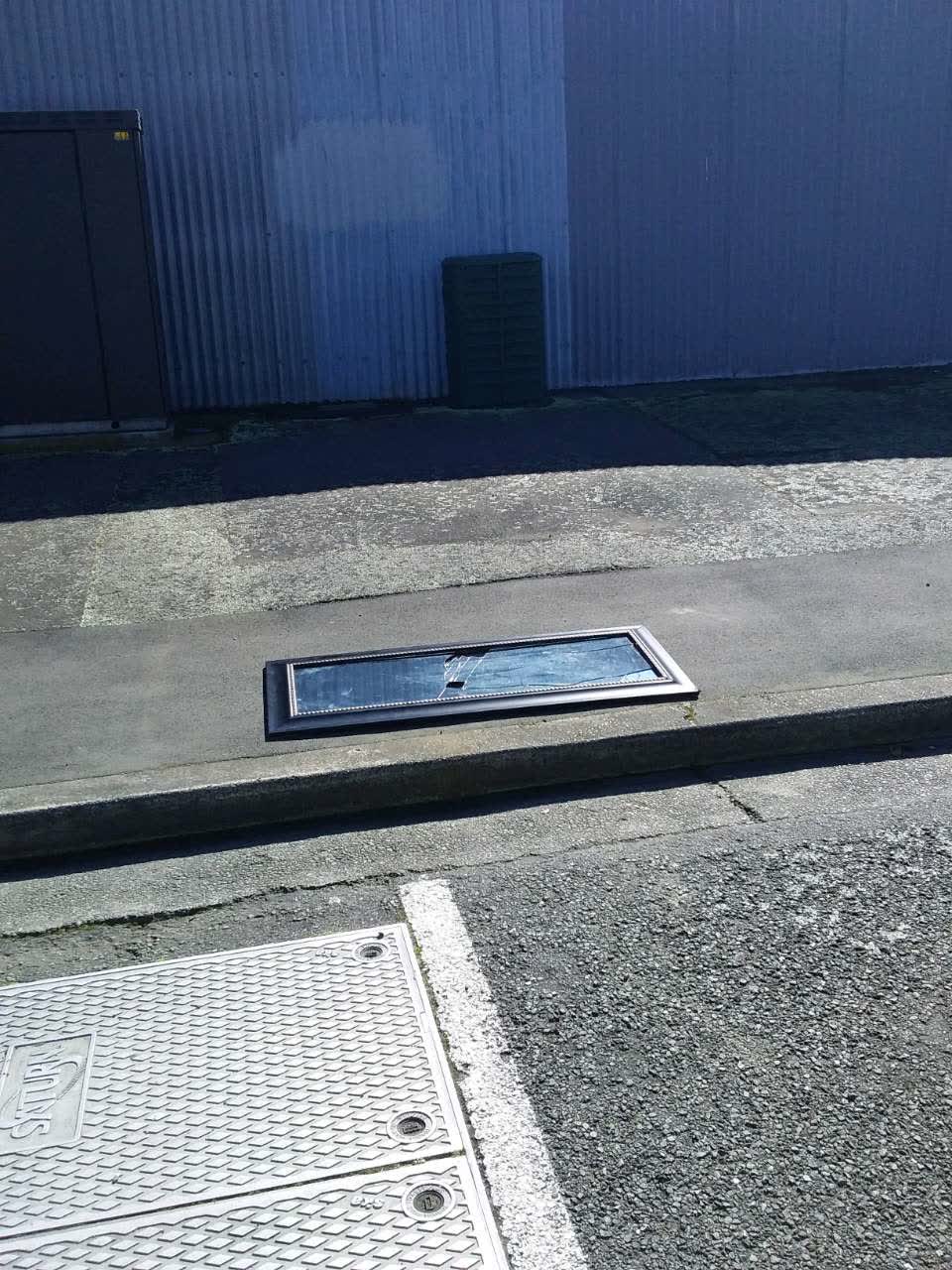 The photograph attached to this rubbish and bins - general report