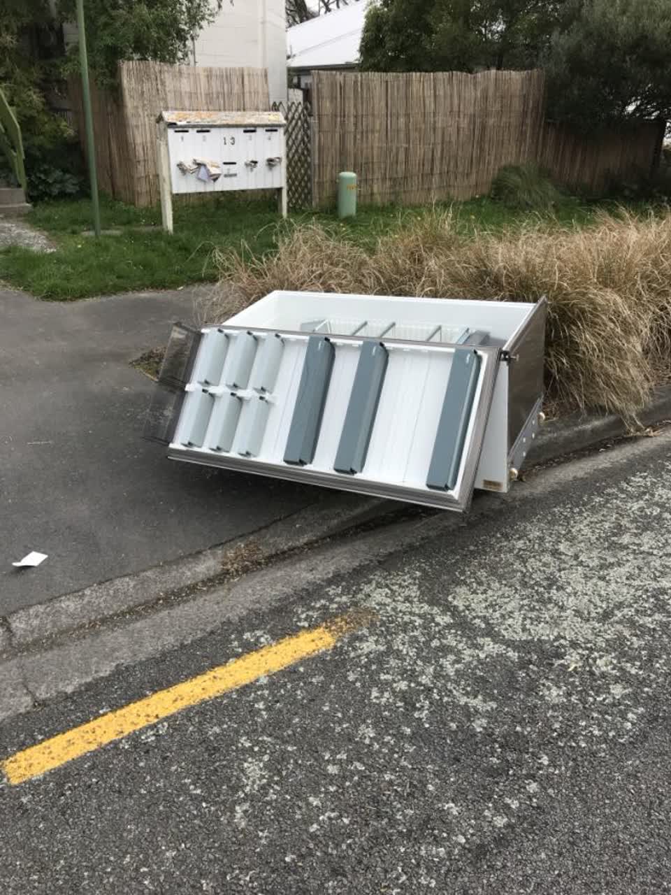 The photograph attached to this rubbish and bins - general report