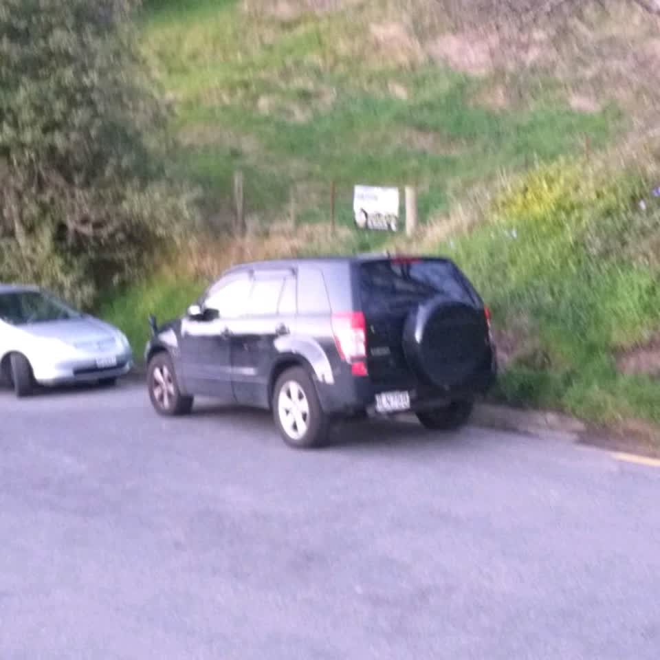 The photograph attached to this parking - illegal report